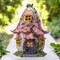 Polyresin Fairy Tale Cottage With Led Light Fairy Tale Decor Cottagecore,